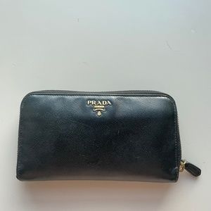 Black Prada Wallet